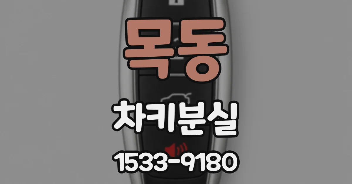 목동 차키분실