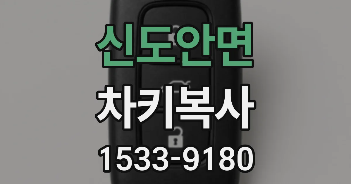신도안면 차키복사