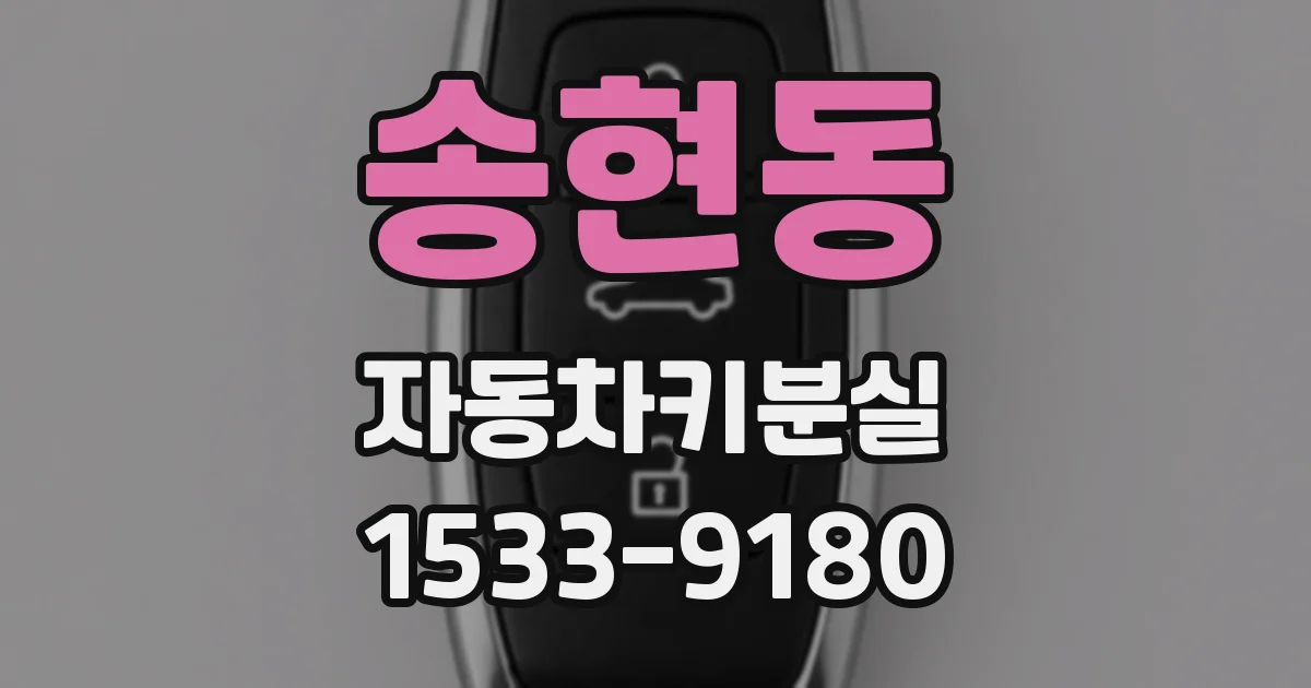 송현동 자동차키분실