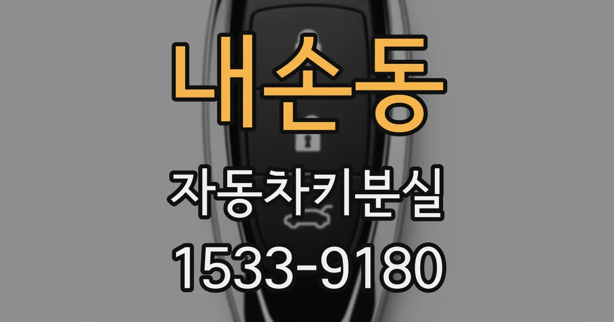 내손동 자동차키분실