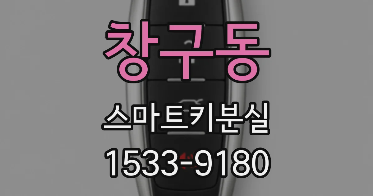 창구동 스마트키분실