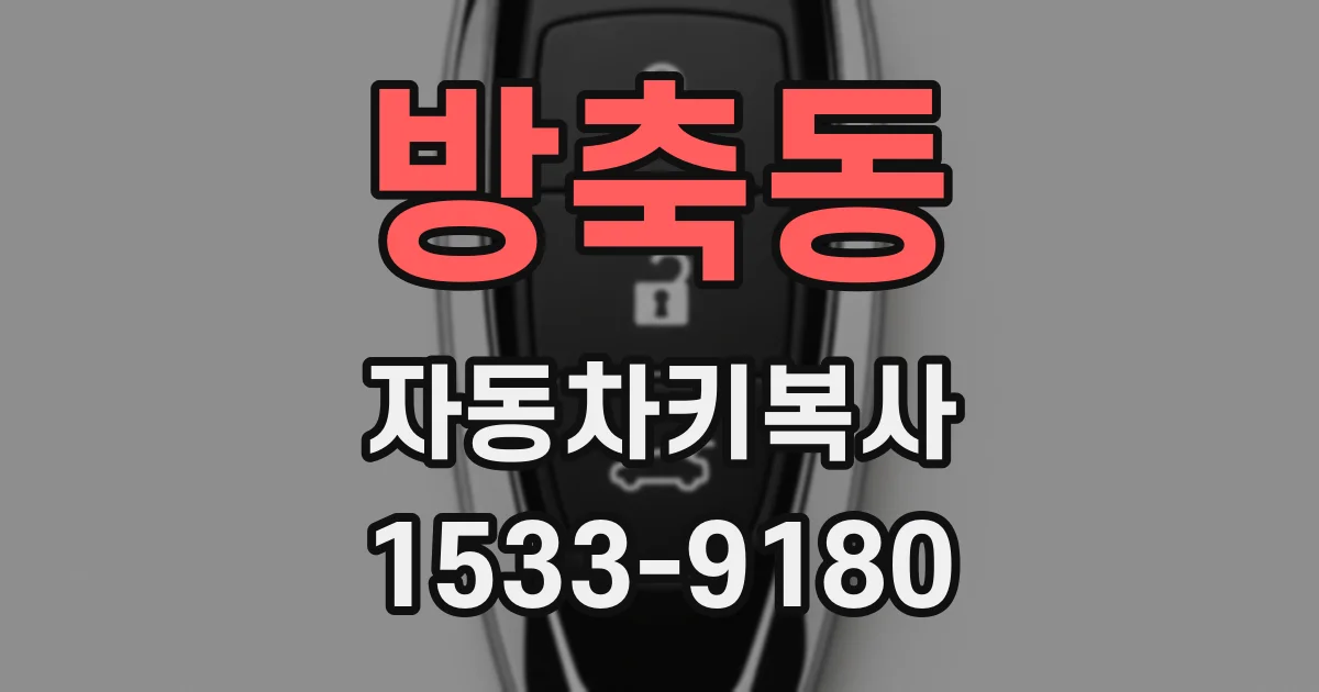 방축동 자동차키복사