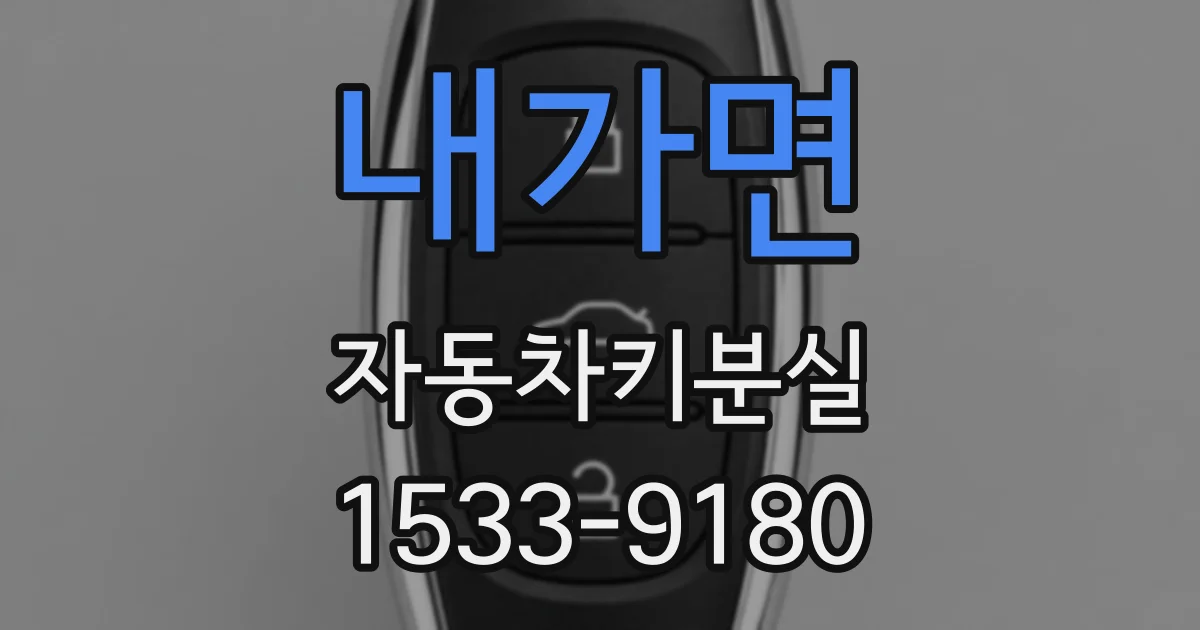 내가면 자동차키분실