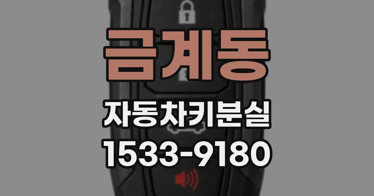 금계동 자동차키분실