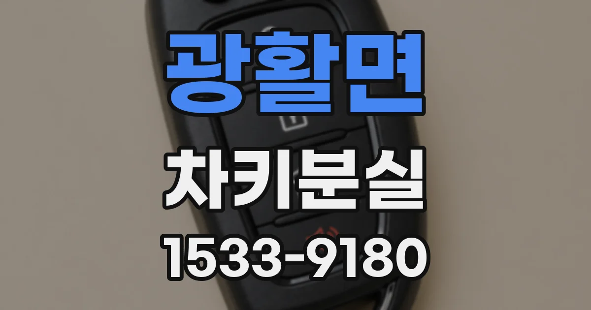 광활면 차키분실