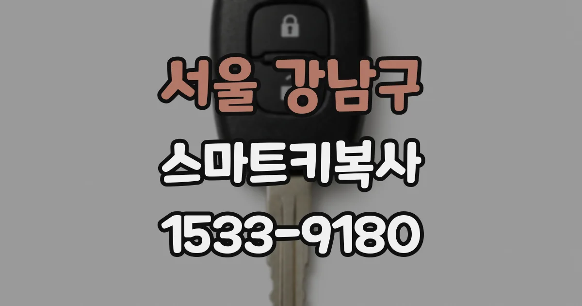 서울 강남구 스마트키복사