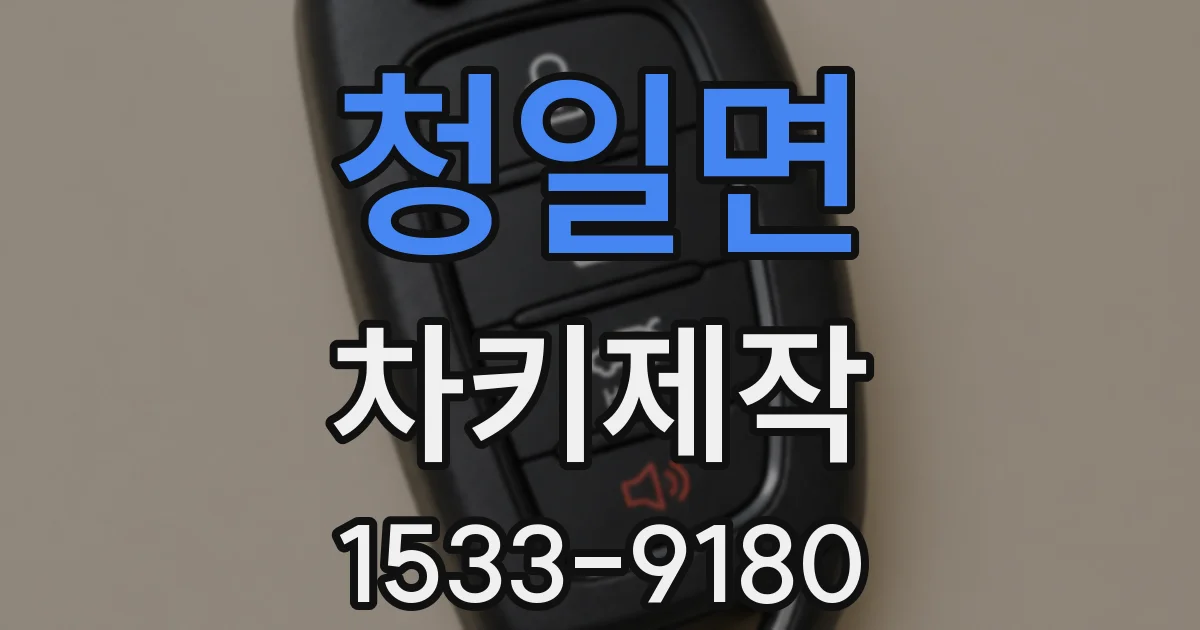 청일면 차키제작