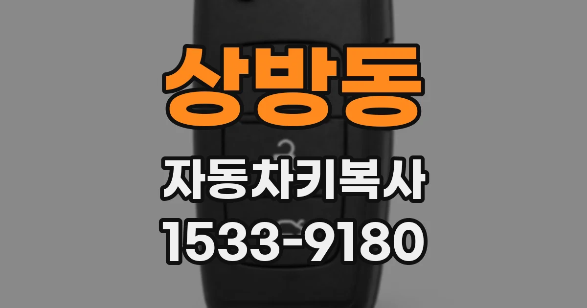 상방동 자동차키복사