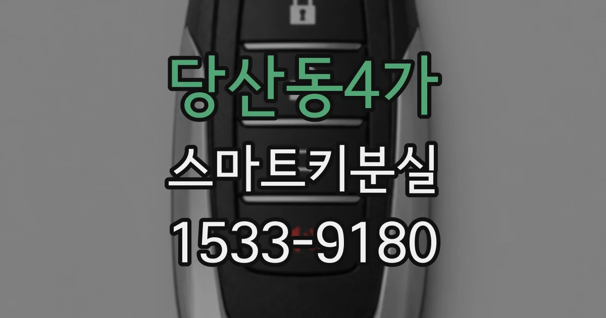 당산동4가 스마트키분실