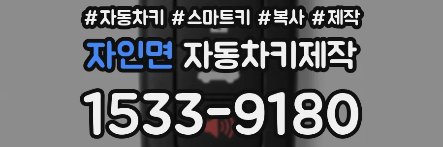 자인면 자동차키제작
