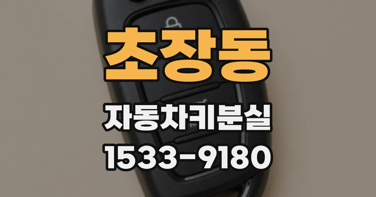초장동 자동차키분실