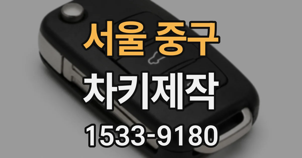 서울 중구 차키제작