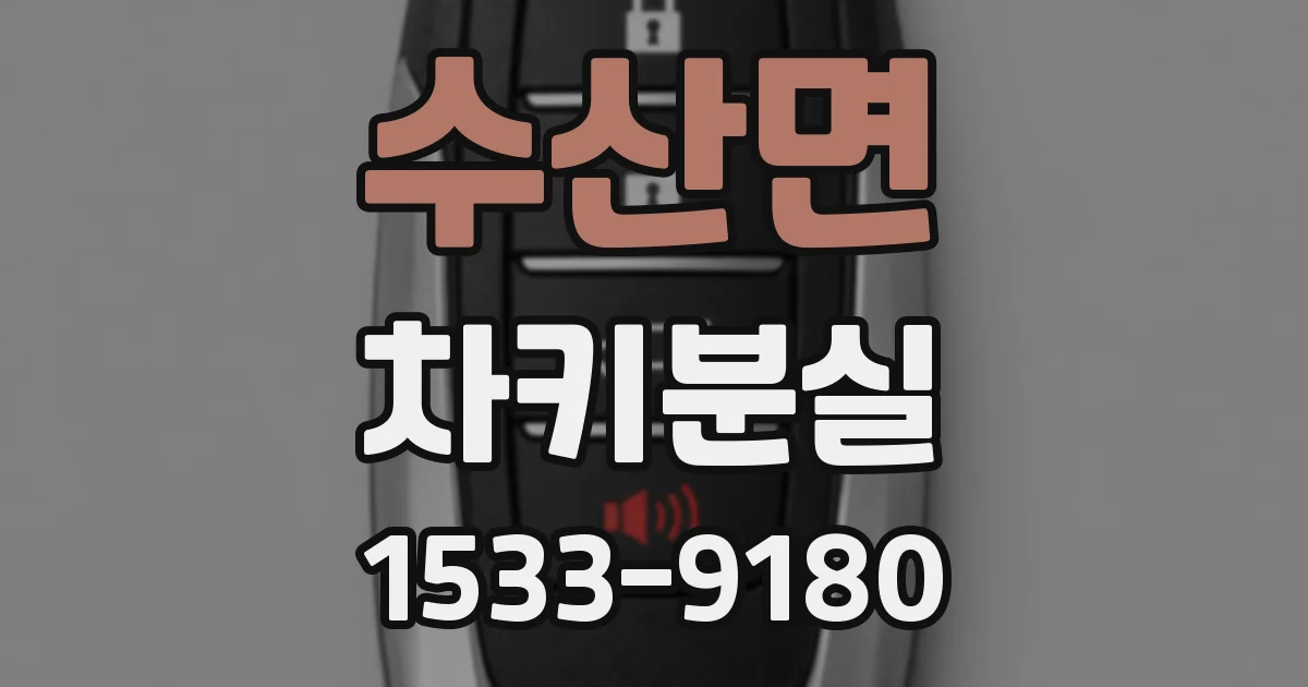 수산면 차키분실