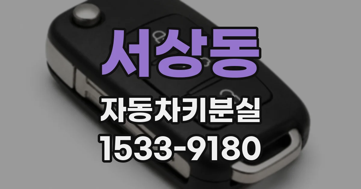 서상동 자동차키분실