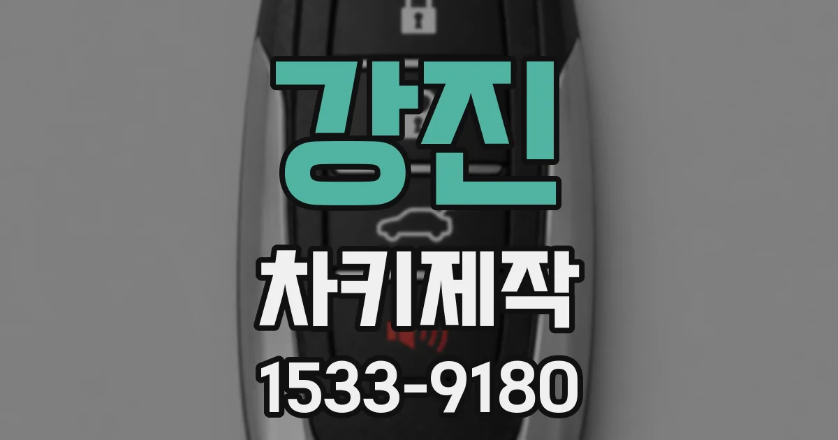강진 차키제작