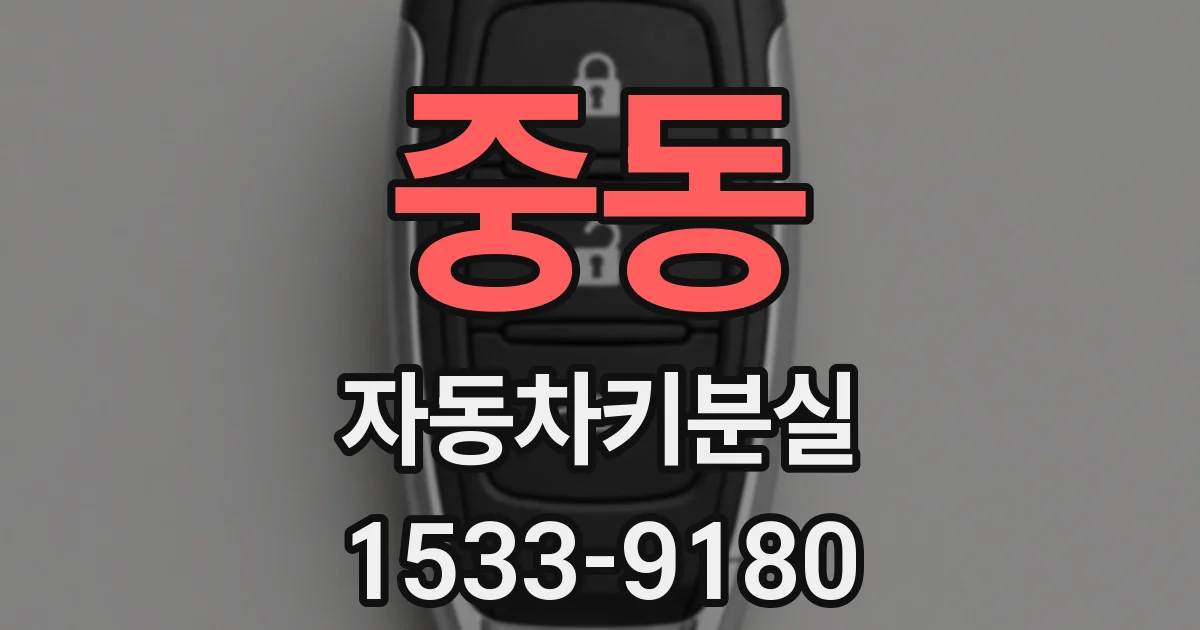 중동 자동차키분실