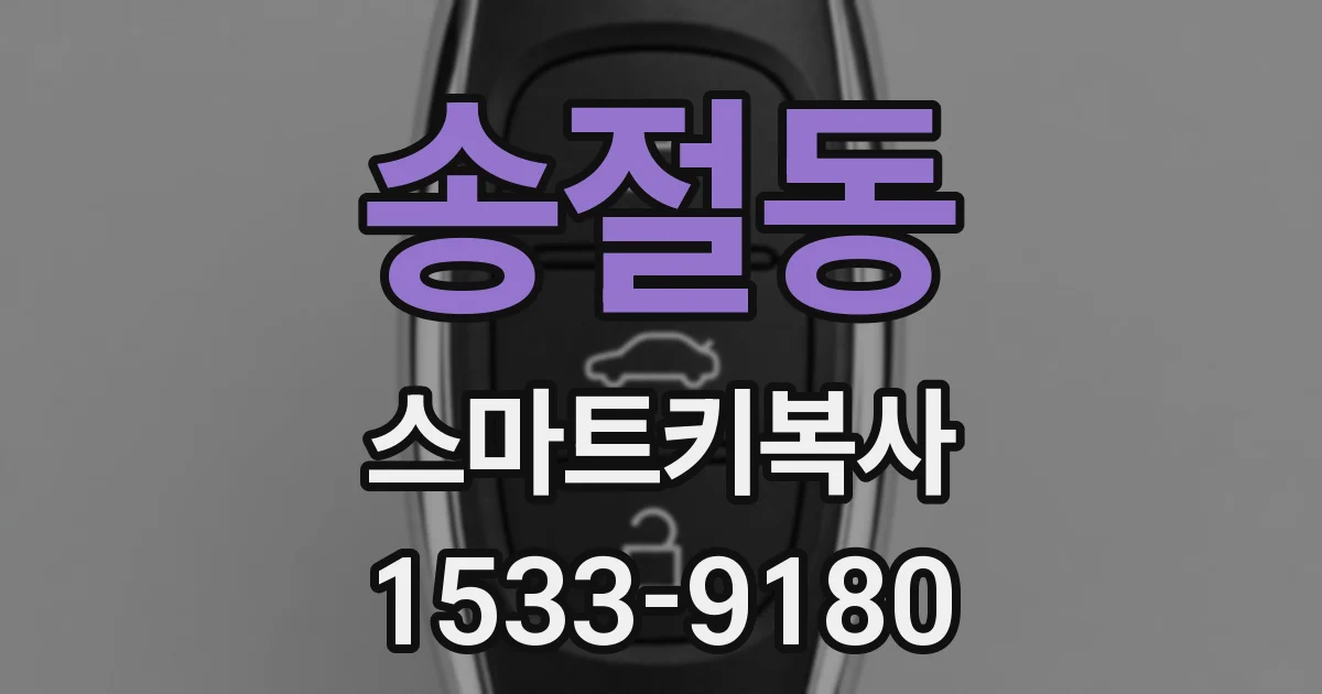 송절동 스마트키복사