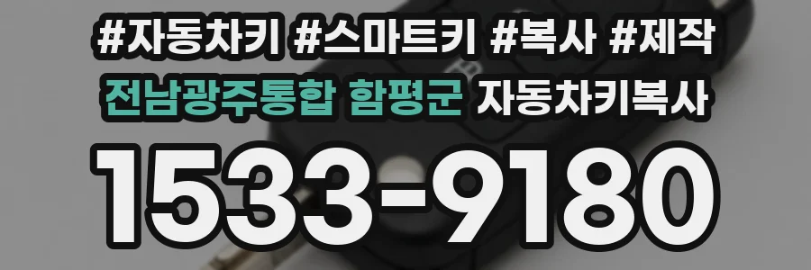 전남광주통합 함평군 자동차키복사