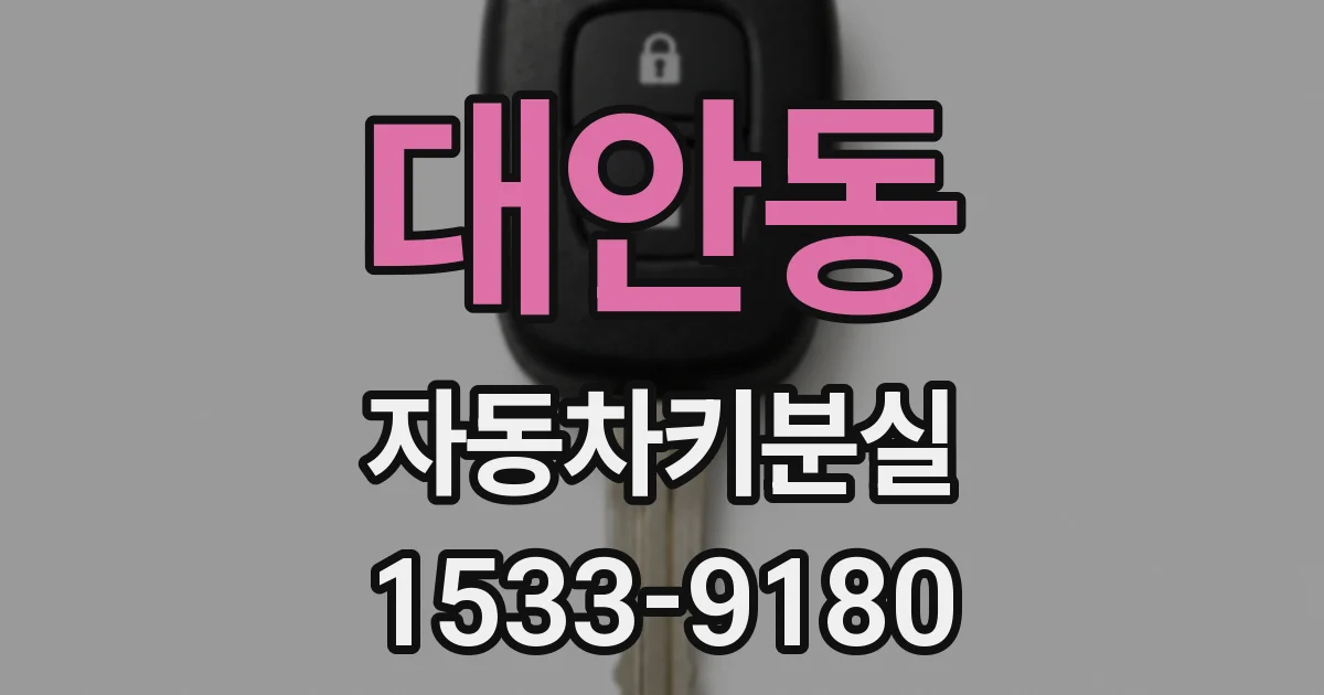 대안동 자동차키분실