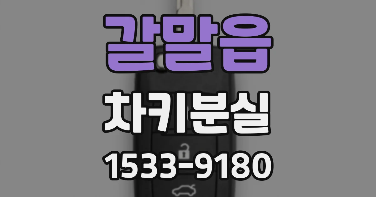 갈말읍 차키분실