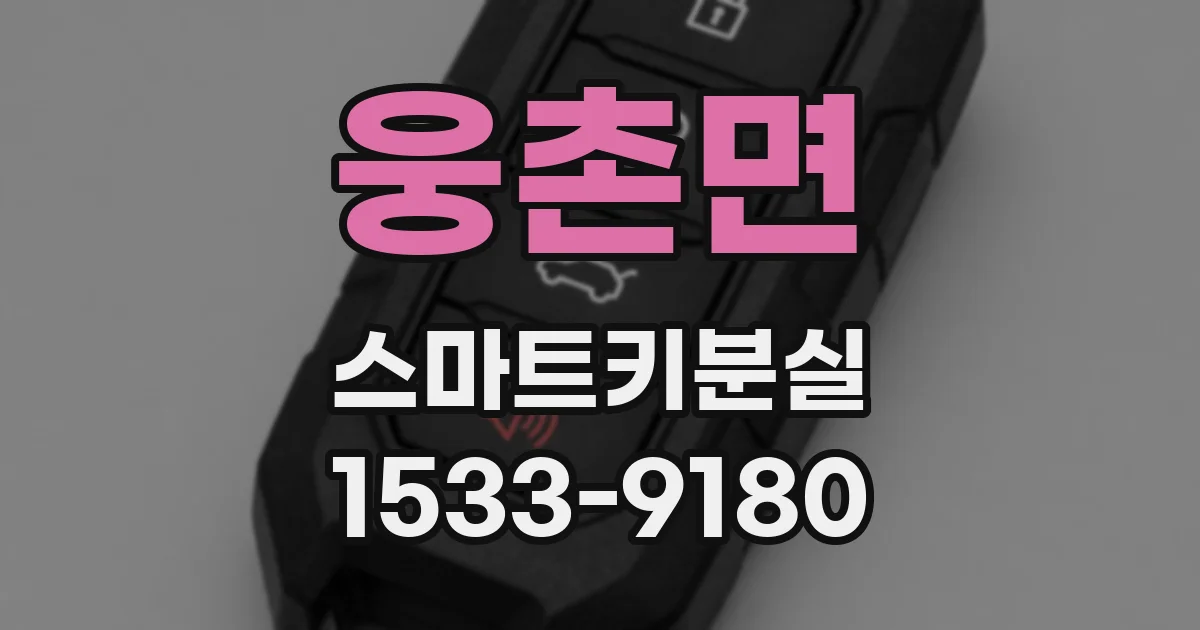 웅촌면 스마트키분실
