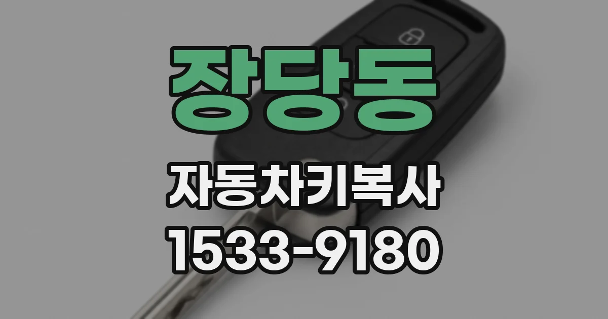 장당동 자동차키복사