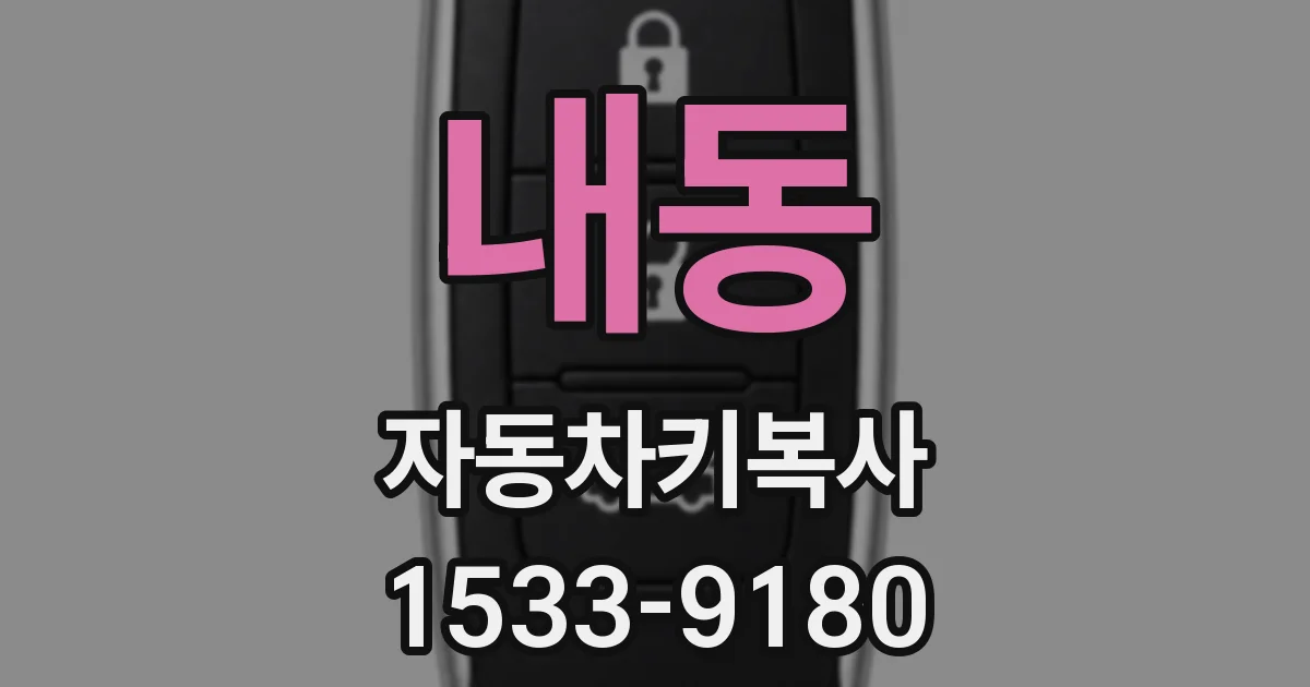 내동 자동차키복사