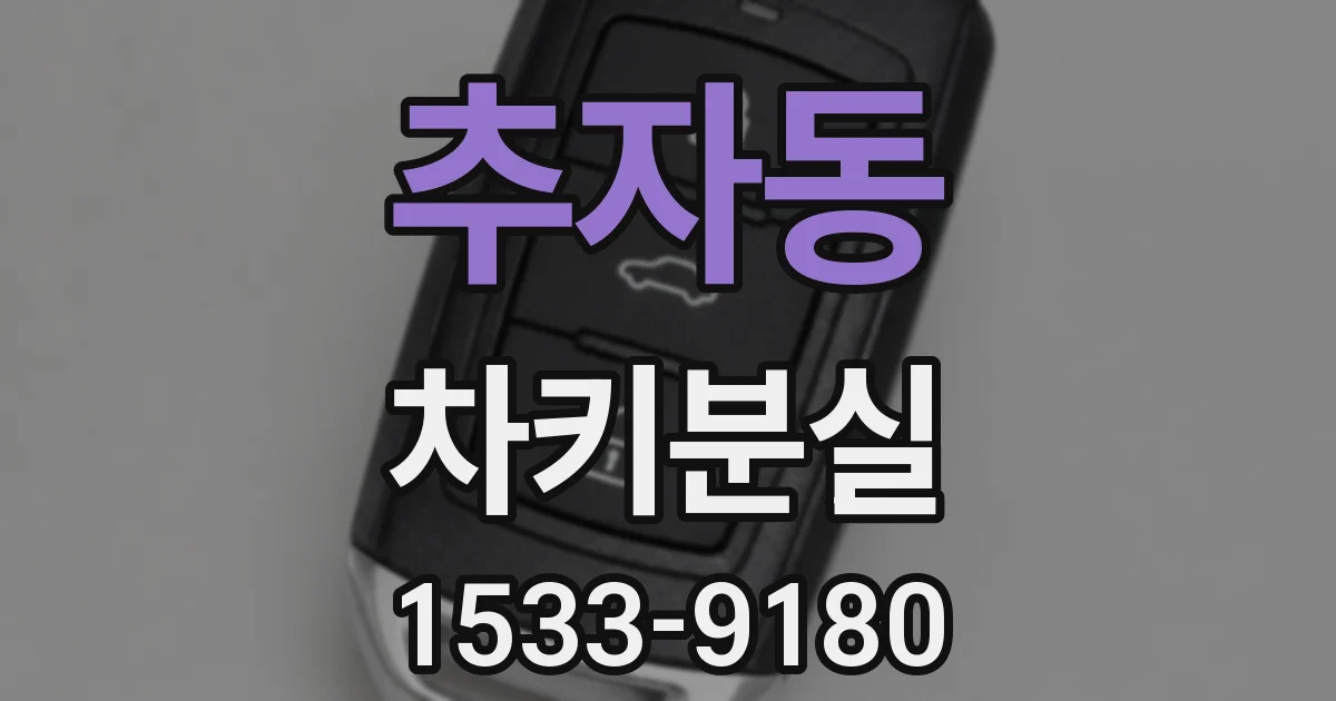 추자동 차키분실