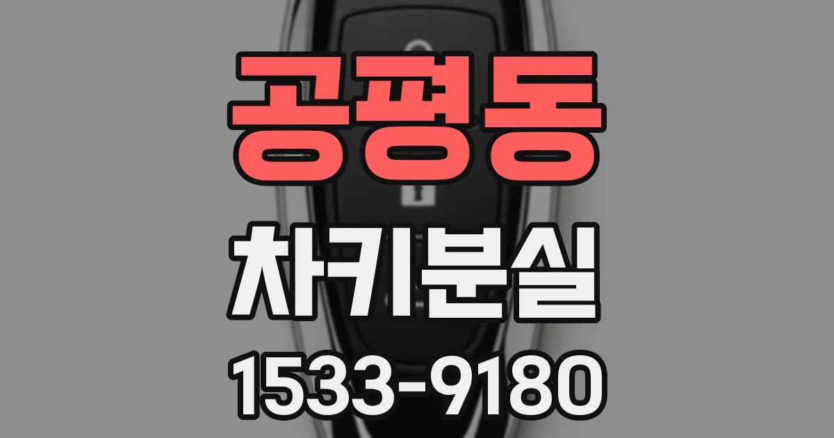 공평동 차키분실