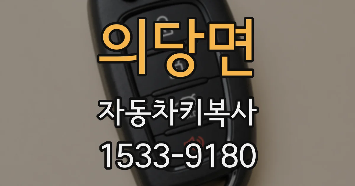 의당면 자동차키복사