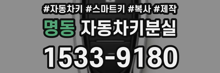 명동 자동차키분실