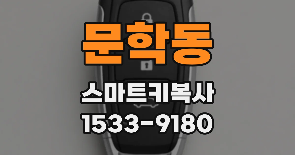 문학동 스마트키복사