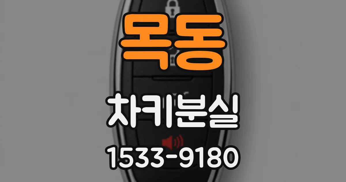 목동 차키분실
