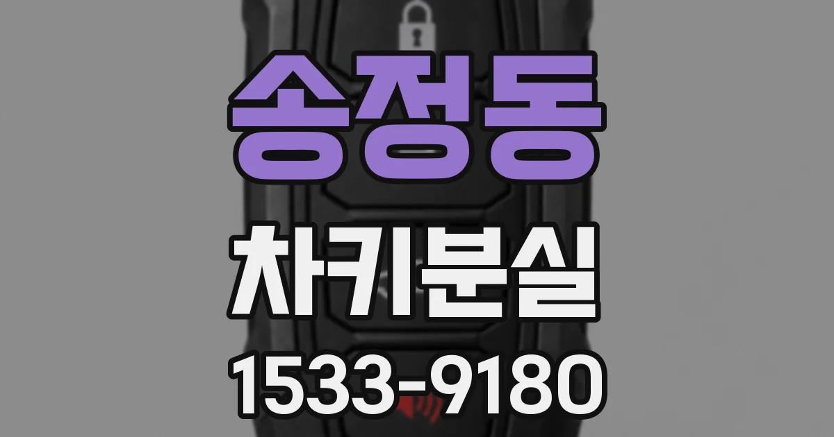 송정동 차키분실