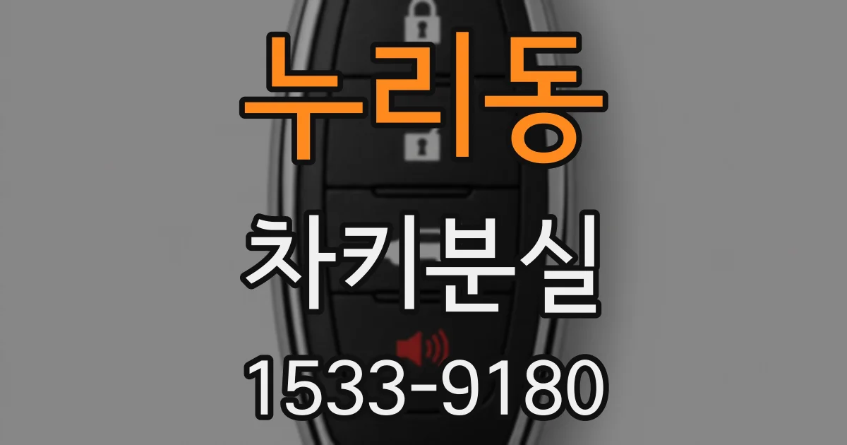 누리동 차키분실