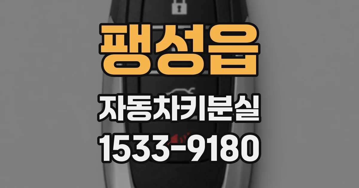 팽성읍 자동차키분실