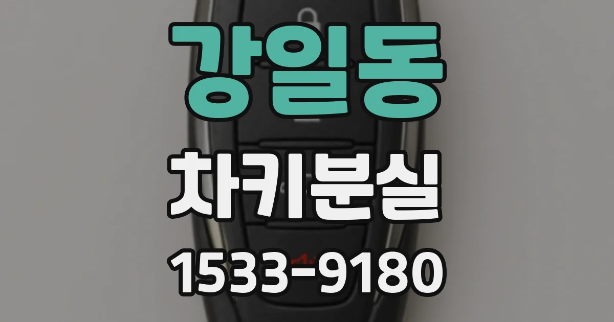 강일동 차키분실