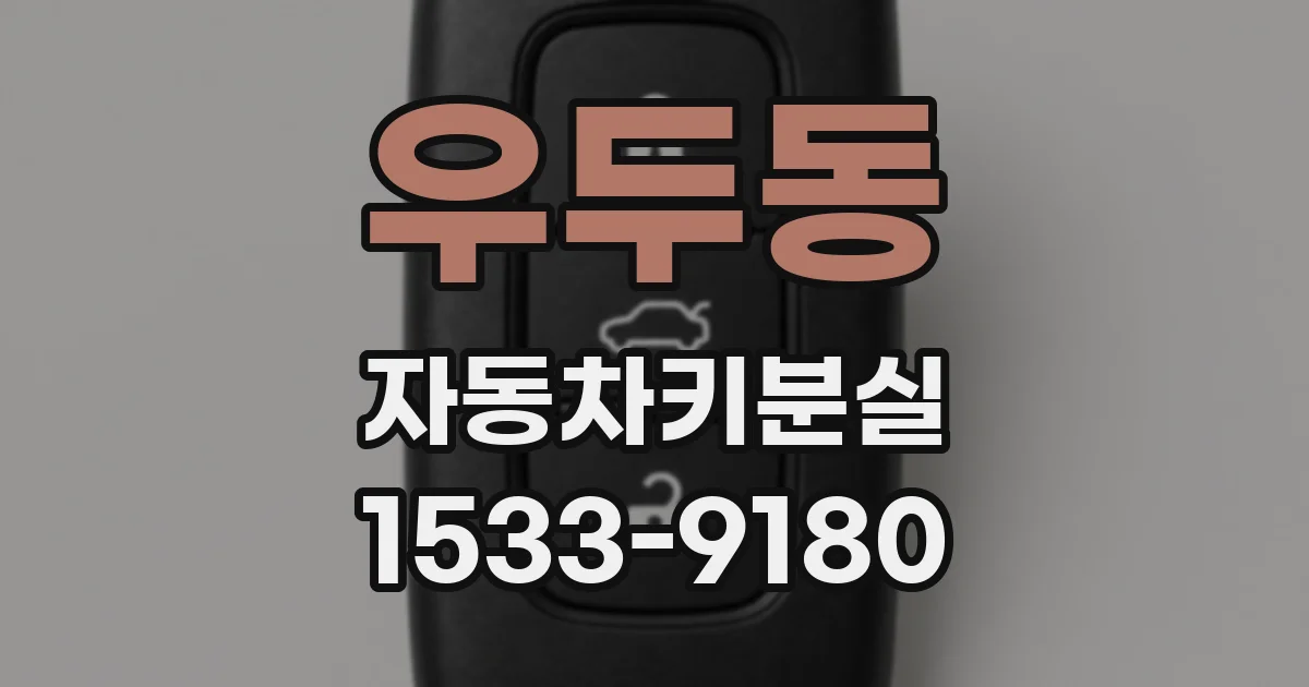 우두동 자동차키분실