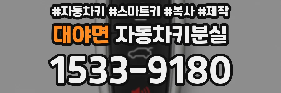 대야면 자동차키분실
