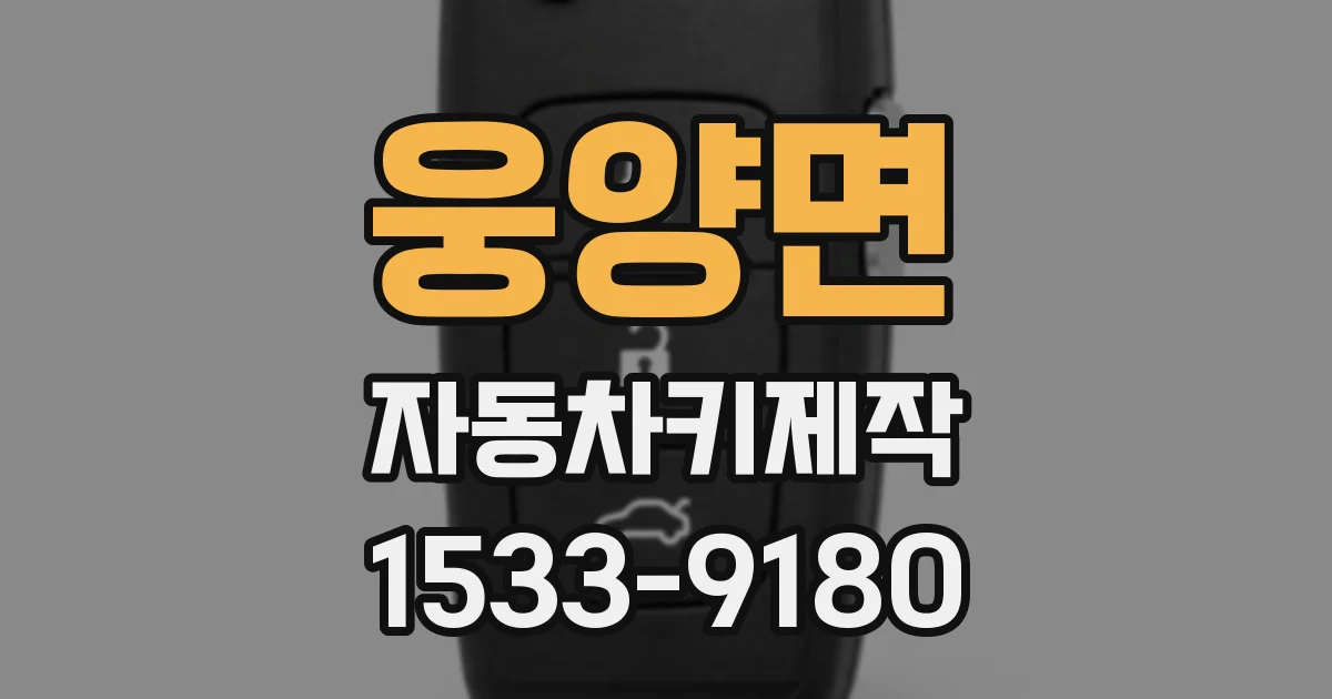 웅양면 자동차키제작