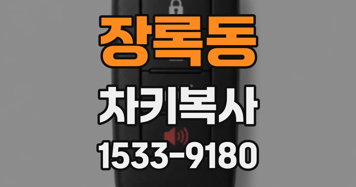 장록동 차키복사