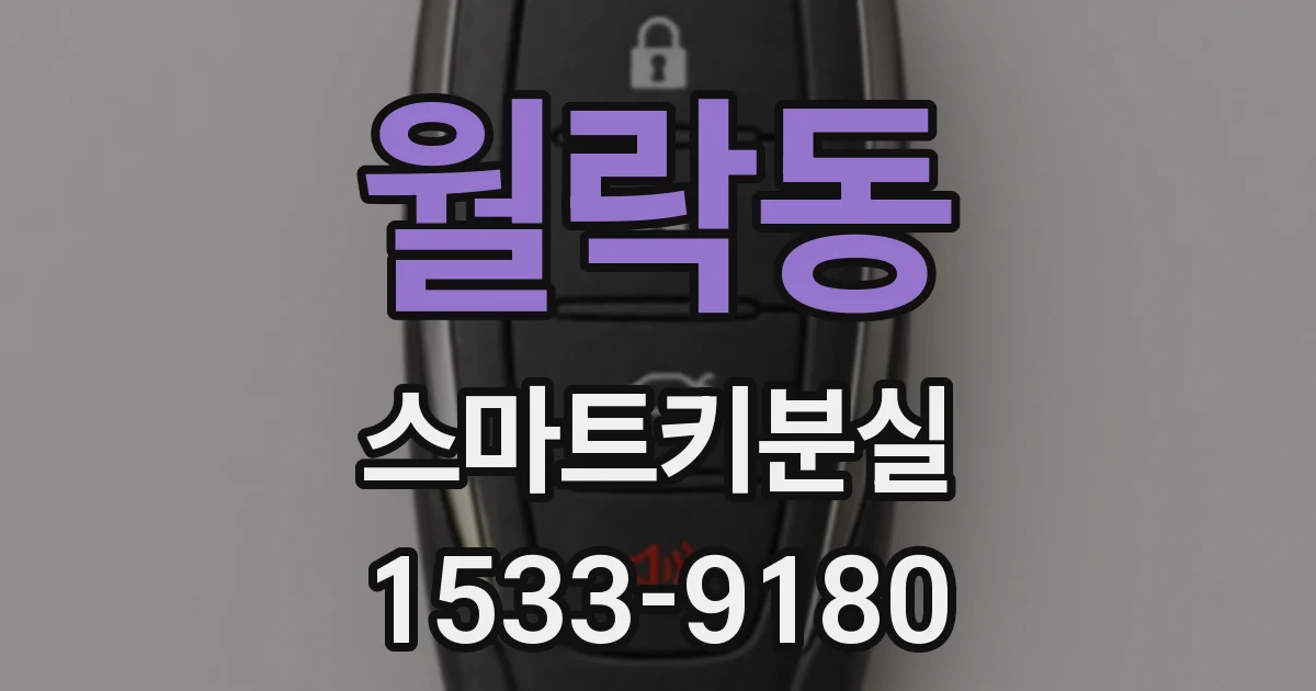 월락동 스마트키분실