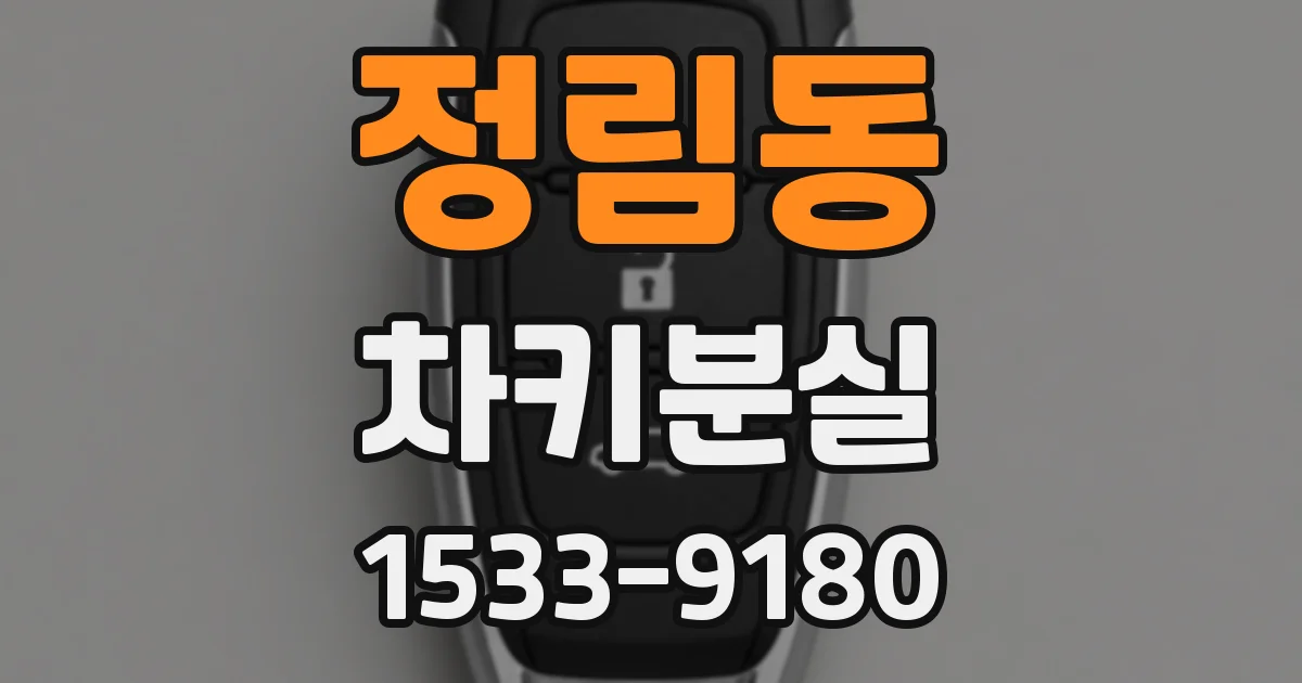 정림동 차키분실
