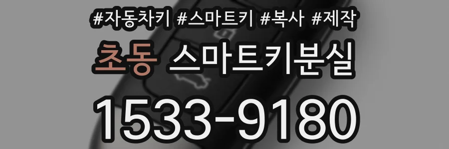 초동 스마트키분실