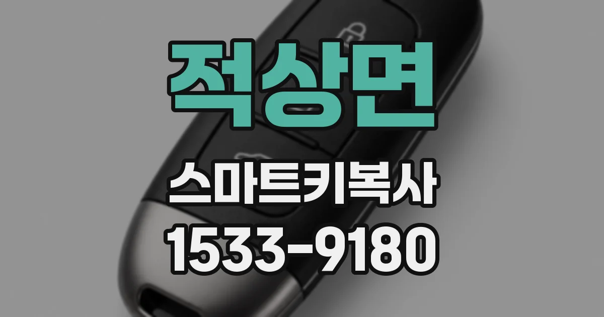 적상면 스마트키복사