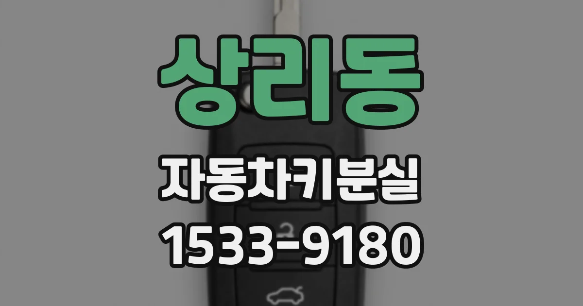 상리동 자동차키분실