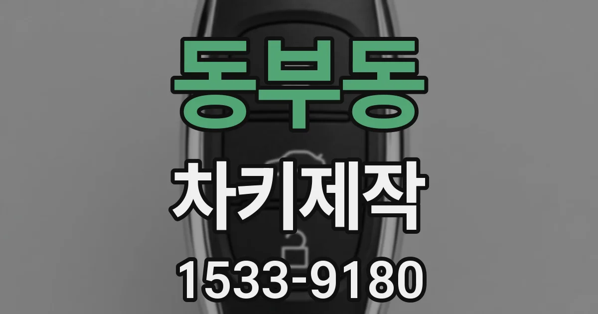 동부동 차키제작