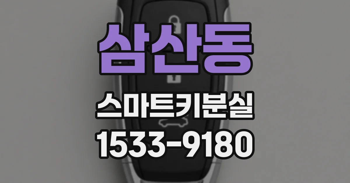 삼산동 스마트키분실