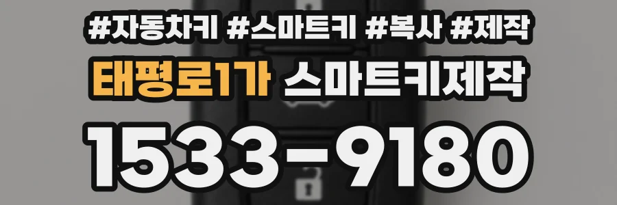 태평로1가 스마트키제작