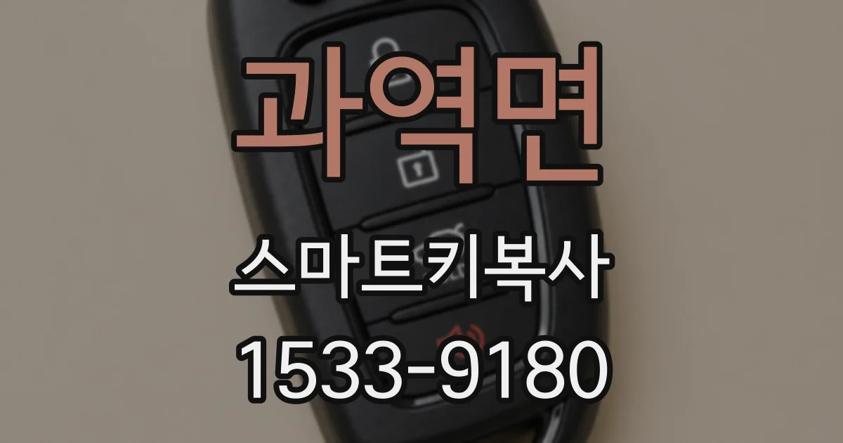 과역면 스마트키복사